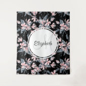 Tenture Motif d'aquarelle rose et gris (Devant)