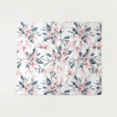 Tenture Motif d'aquarelle rose et gris (Devant (Horizontal))