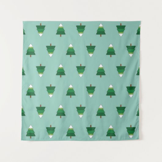 Tenture Motif d'arbre de Noël (Devant)
