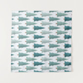 Tenture Motif d'arbre de Noël (Devant (Horizontal))