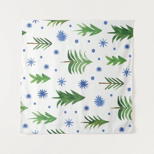 Tenture Motif d'arbre de Noël (Devant (Horizontal))