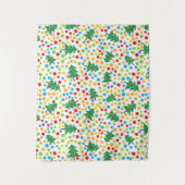 Tenture Motif d'arbres de Noël (Devant)