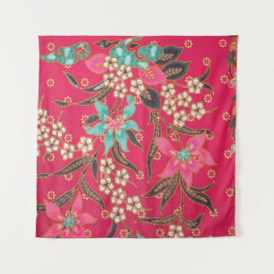 Tenture Motif d'art batik indonésien