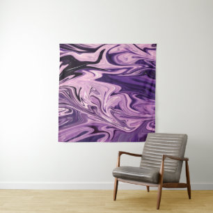 Tenture Motif d'art de galaxie bleue
