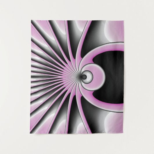 Tenture Motif d'art fractal Abstrait moderne (Devant)