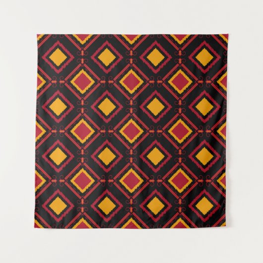 Tenture Motif de batik sans couture kawung mobile. Broderi (Devant)