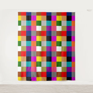Tenture Motif de blocs de couleur audacieux et colorés