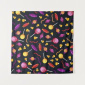 Tenture Motif de bonbons d'Halloween (Devant (Horizontal))