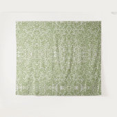 Tenture Motif de branches feuillues vertes (Devant (Horizontal))