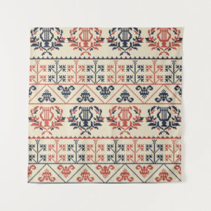 Tenture Motif de broderie palestinienne, motif des