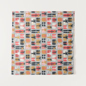 Tenture motif de cadeau de Noël (Devant (Horizontal))