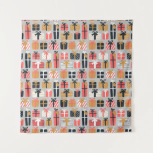 Tenture motif de cadeau de Noël