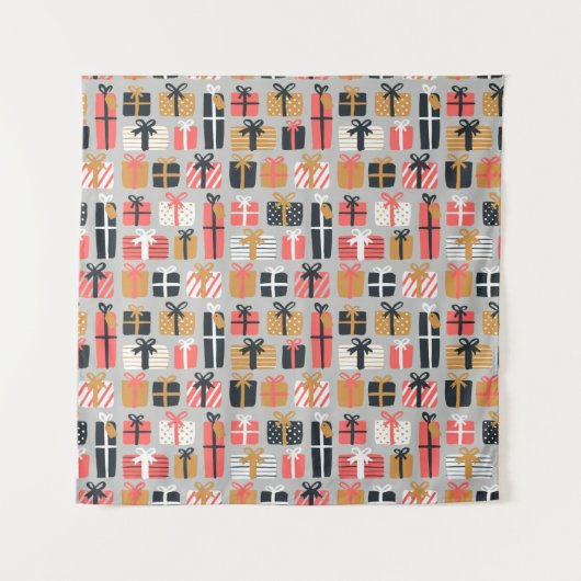 Tenture motif de cadeau de Noël (Devant)