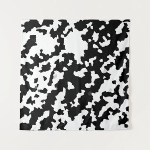 Tenture Motif de camouflage Abstrait noir et blanc