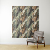 Tenture Motif de camouflage classique décoration murale (En situation)