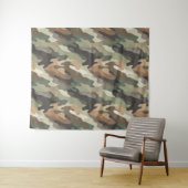 Tenture Motif de camouflage classique décoration murale (En situation (horizontale))