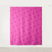 Tenture Motif de cercles roses chauds (Devant)