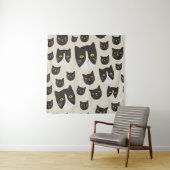 Tenture Motif de chat sans couture/ (En situation)
