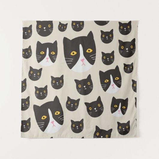 Tenture Motif de chat sans couture/ (Devant)