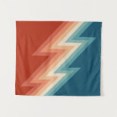 Tenture Motif de chevron de style rétro (Devant (Horizontal))