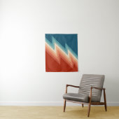 Tenture Motif de chevron de style rétro (En situation)