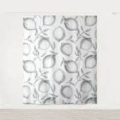 Tenture Motif de citron dessiné à la main (Devant)