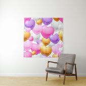 Tenture Motif de coeur (En situation)