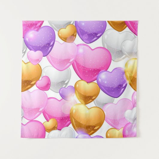 Tenture Motif de coeur (Devant)