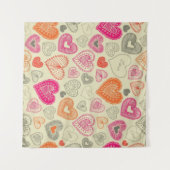 Tenture Motif de coeur (Devant (Horizontal))