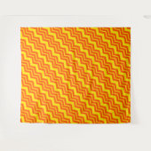 Tenture Motif de conception Chevron orange et jaune (Devant (Horizontal))