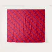 Tenture Motif de conception Chevron rouge et violet (Devant (Horizontal))