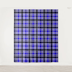Tenture Motif de conception de tartan en flanelle bleu noi