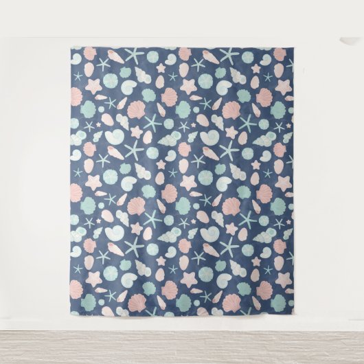 Tenture motif de coquillages (Devant)