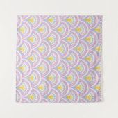 Tenture Motif de coquille de couleur pastel (Devant (Horizontal))