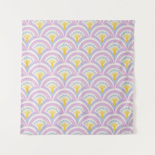 Tenture Motif de coquille de couleur pastel (Devant)