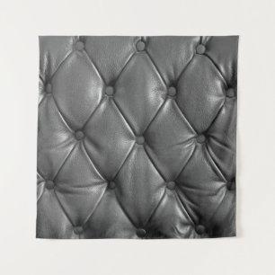 Tenture motif de couleur cuir noir authentique utilisant c