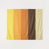 Tenture Motif de couleur rayé Rétro 70s (Devant (Horizontal))