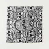 Tenture Motif de crânes de sucre (Devant (Horizontal))