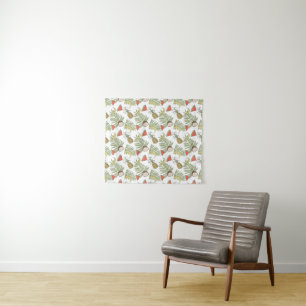 Tenture Motif de croquis de fruit tropical
