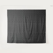 Tenture Motif de cube géométrique noir et blanc (Devant (Horizontal))