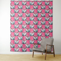 Motif de cygnes sur fond rose