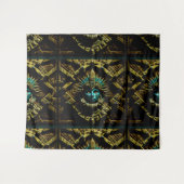 Tenture Motif de design Aztec deux (Devant (Horizontal))