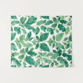 Tenture Motif de feuillage vert luxuriant (Devant (Horizontal))