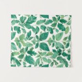 Tenture Motif de feuillage vert luxuriant (Devant (Horizontal))