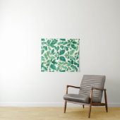 Tenture Motif de feuillage vert luxuriant (En situation (horizontale))