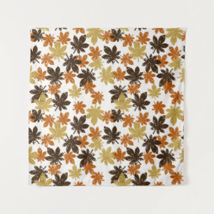 Tenture motif de feuille sans couture avec effet grunge