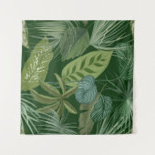 Tenture Motif de feuilles (Devant (Horizontal))