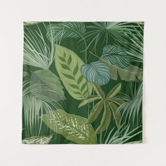 Tenture Motif de feuilles (Devant)