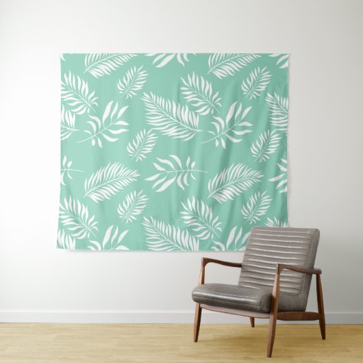 Tenture Motif de feuilles 14 (En situation (horizontale))