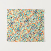 Tenture Motif de feuilles bohème coloré mignon (Devant (Horizontal))